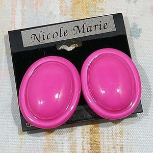 Vintage 1980's Nicole Marie Dramatic Fashion Statement clip on earrings